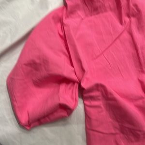 Pink dress long sleeves 2 side secret pockets